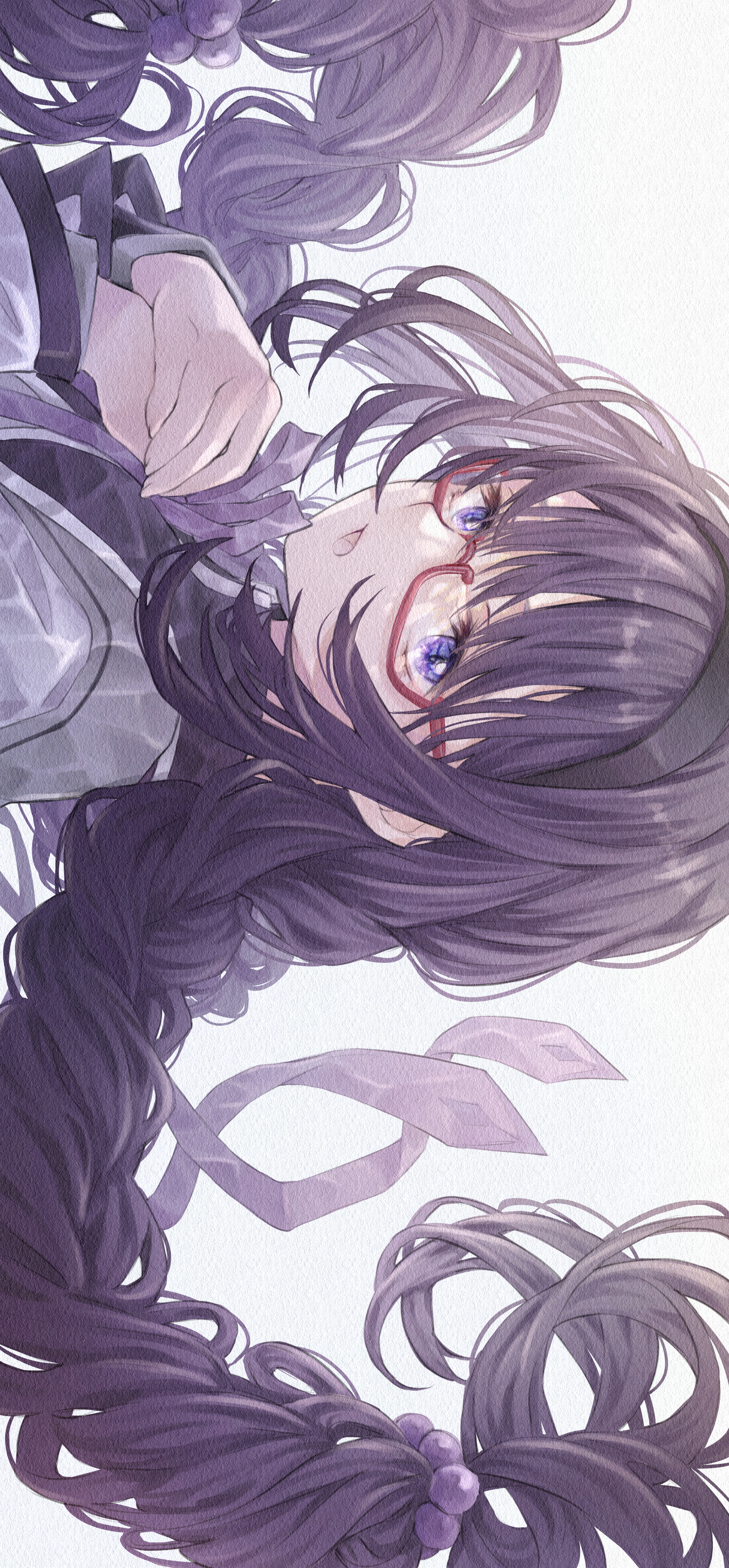 akemi_homura, mahou_shoujo_madoka_magica, megane, riri_(ririwaldorf)