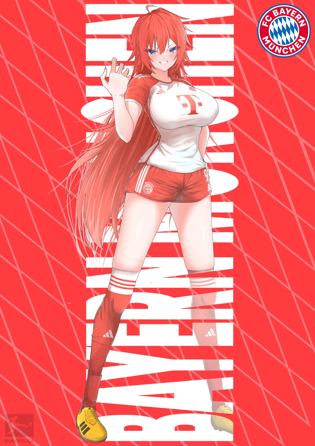 hachimitsu_shitate, soccer, thighhighs, uniform