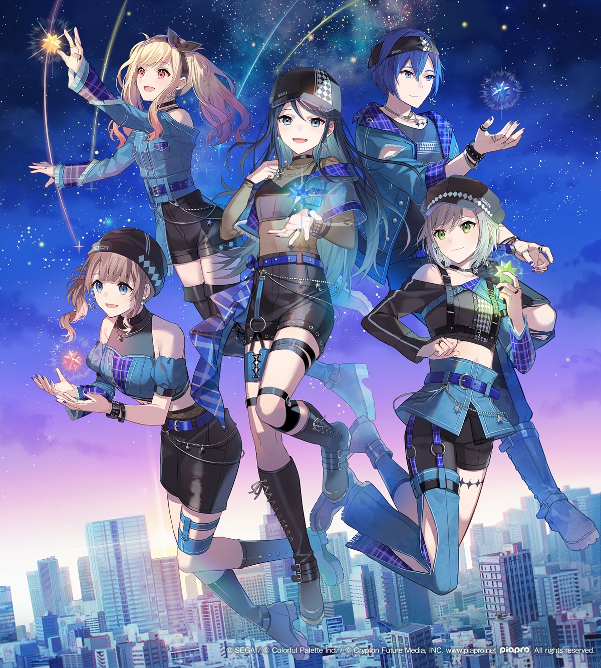 eihi, garter, hinomori_shiho, hoshino_ichika_(project_sekai), kaito, mochizuki_honami, project_sekai, see_through