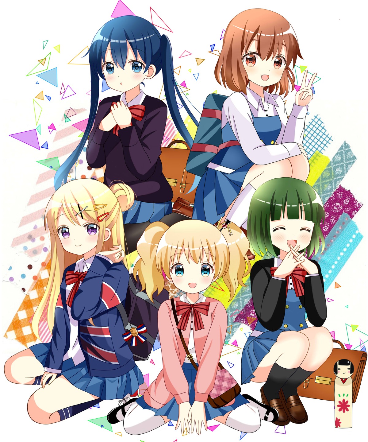 alice_cartelet, inokuma_youko, kin-iro_mosaic, komichi_aya, kujou_karen, oomiya_shinobu, pantyhose, ryoutan