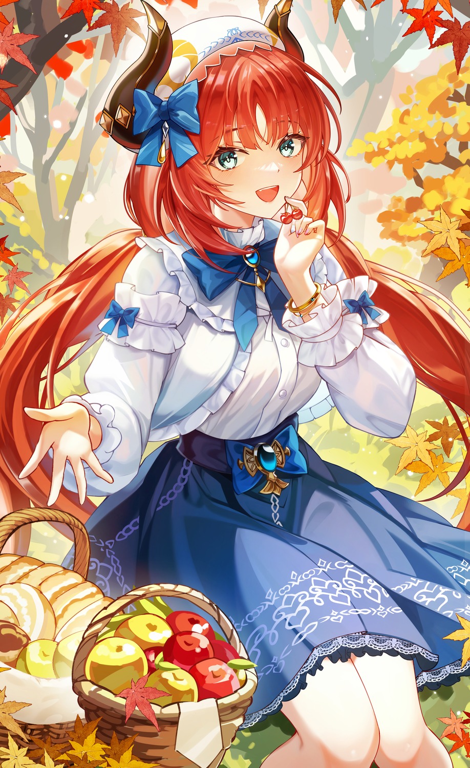 chen_ying_(alan-yut), genshin_impact, horns, nilou