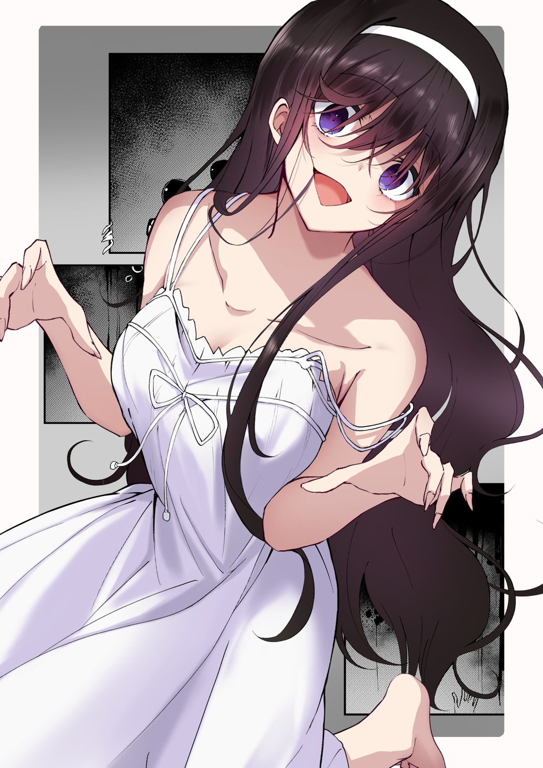 comic_girls, dress, fuura_suzu, kootee-on, no_bra, summer_dress