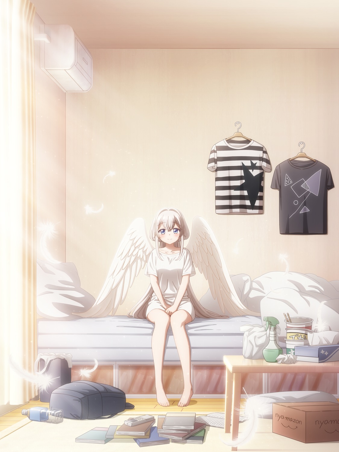 angel, one_room_hiatari_futsuu_tenshi-tsuki., towa_(tenshitsuki), wings