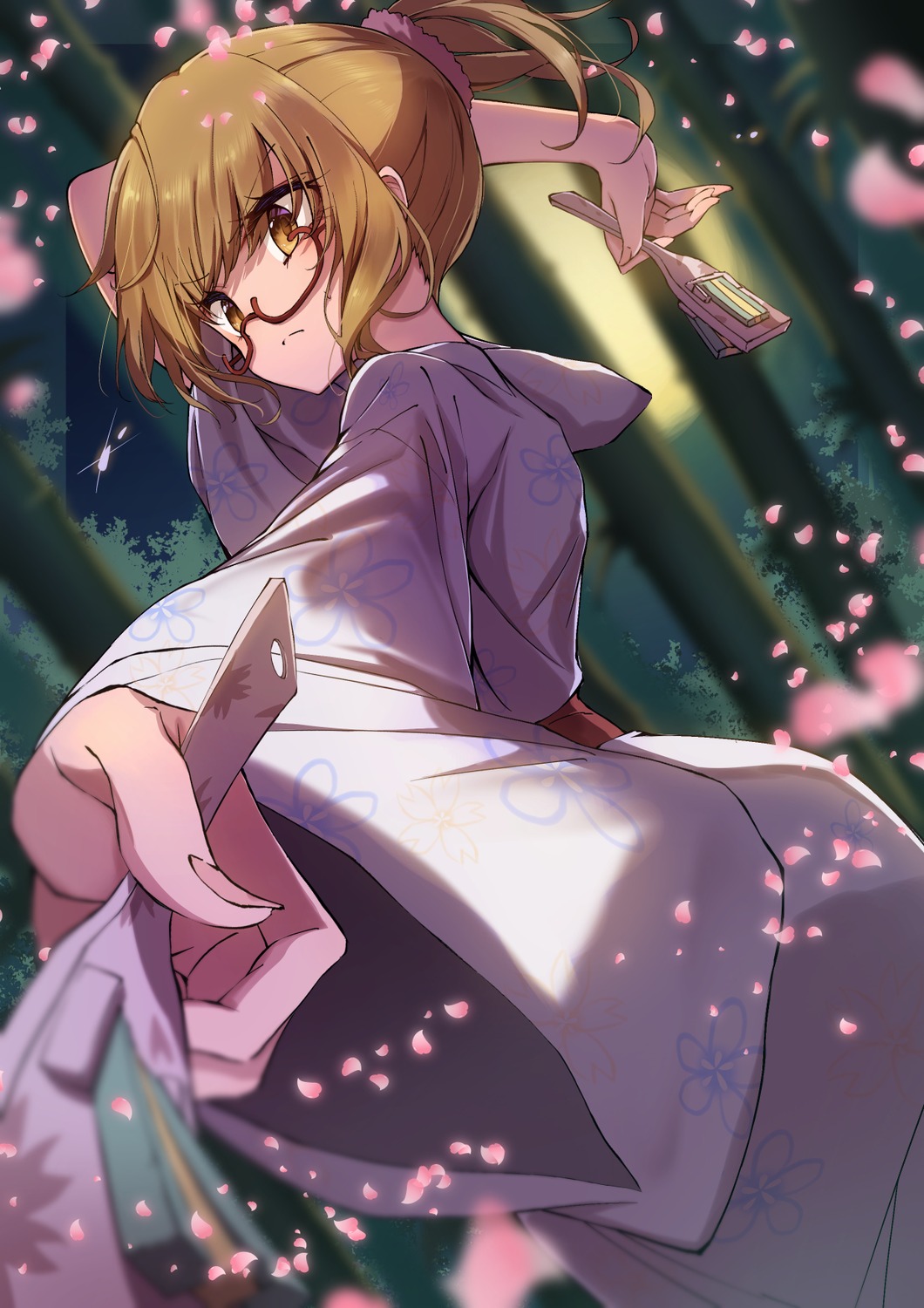 hanayamata, kimono, kootee-on, megane, tokiwa_machi