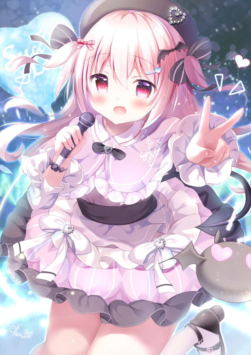 dress, heels, kotoriifu, tail