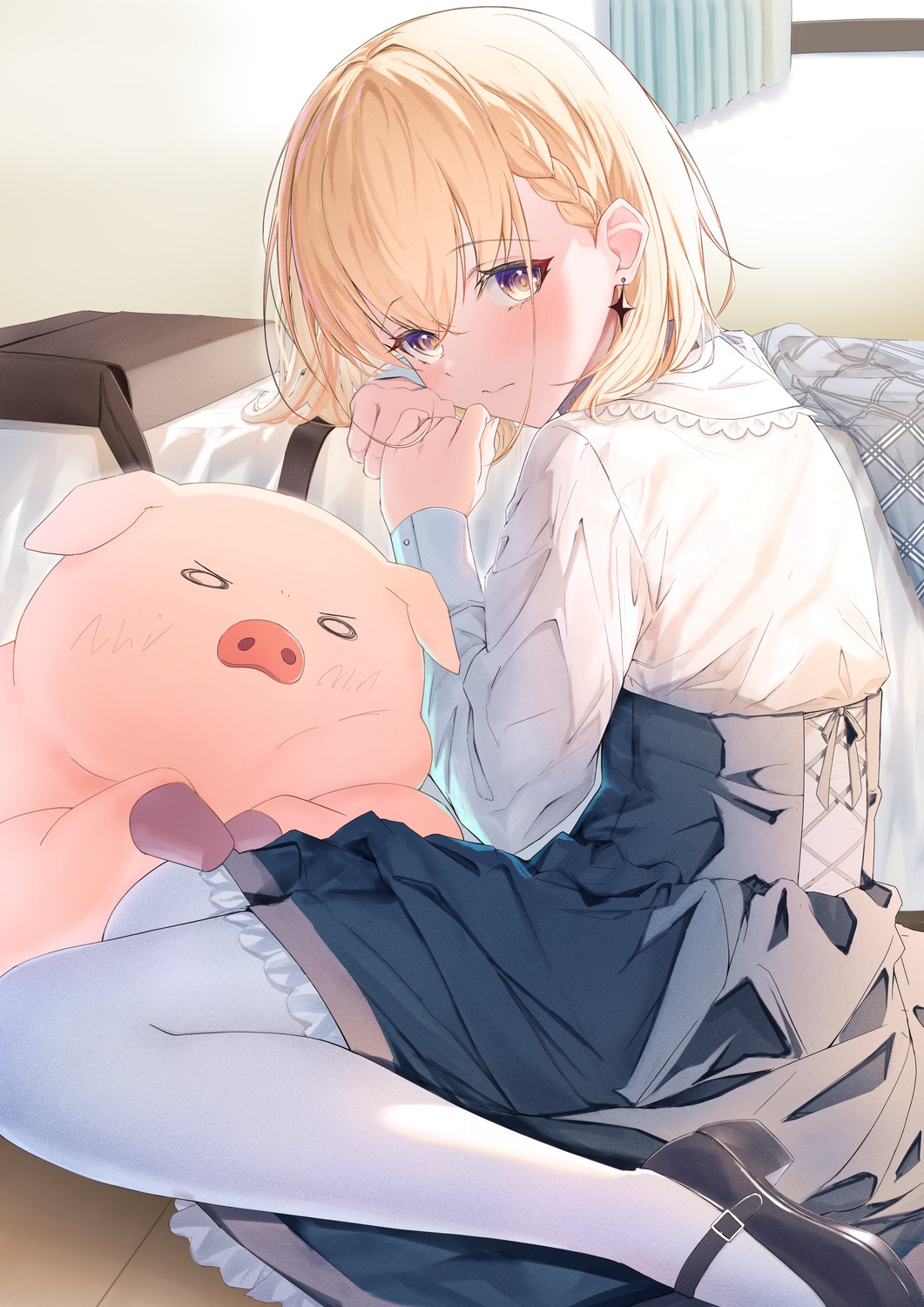 buta_(buta_no_liver_wa_kanetsu_shiro), buta_no_liver_wa_kanetsu_shiro, jess_(buta_no_liver_wa_kanetsu_shiro), pantyhose, rin_(pixiv26201783)