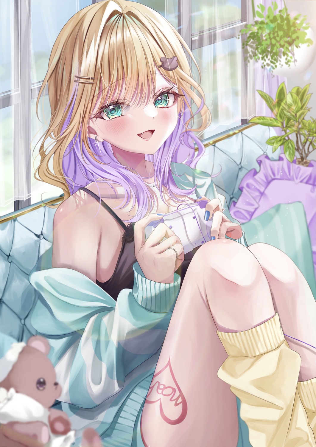 iris_black_games, koya_toofu, kurumi_noah, lingerie, tattoo, vspo!