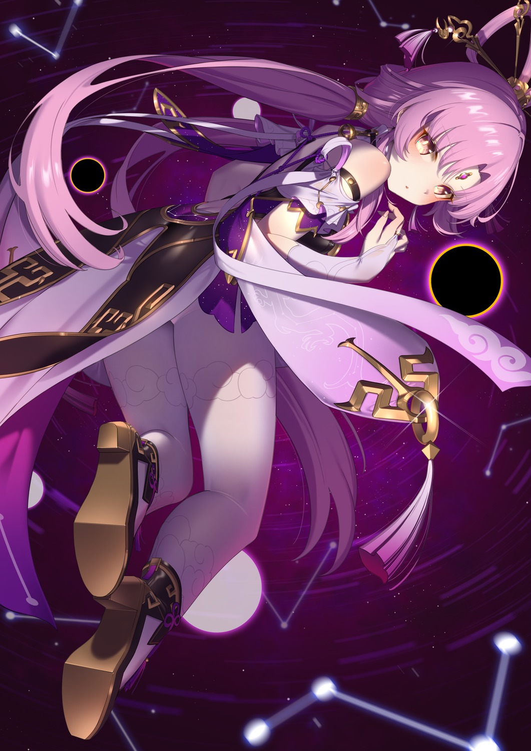 asian_clothes, fu_xuan, heels, honkai:_star_rail, meda, pantyhose