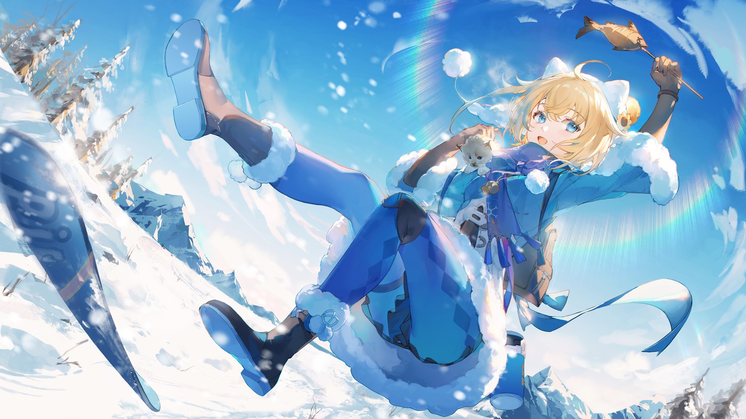 animal_ears, celina, honkai:_star_rail, lynx_landau, neko, pantyhose, skirt_lift
