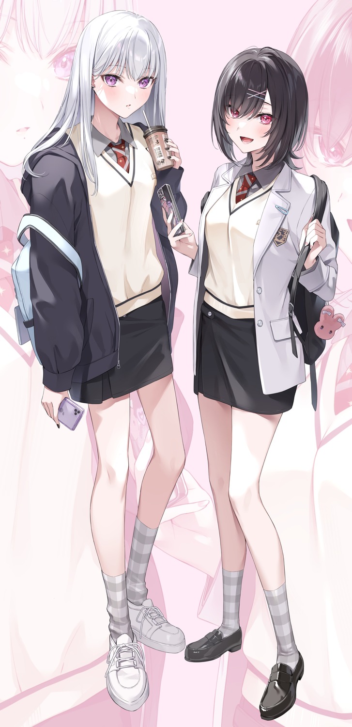 akira_(naka_mura), hayate_(naka_mura), naka_mura, seifuku, sweater