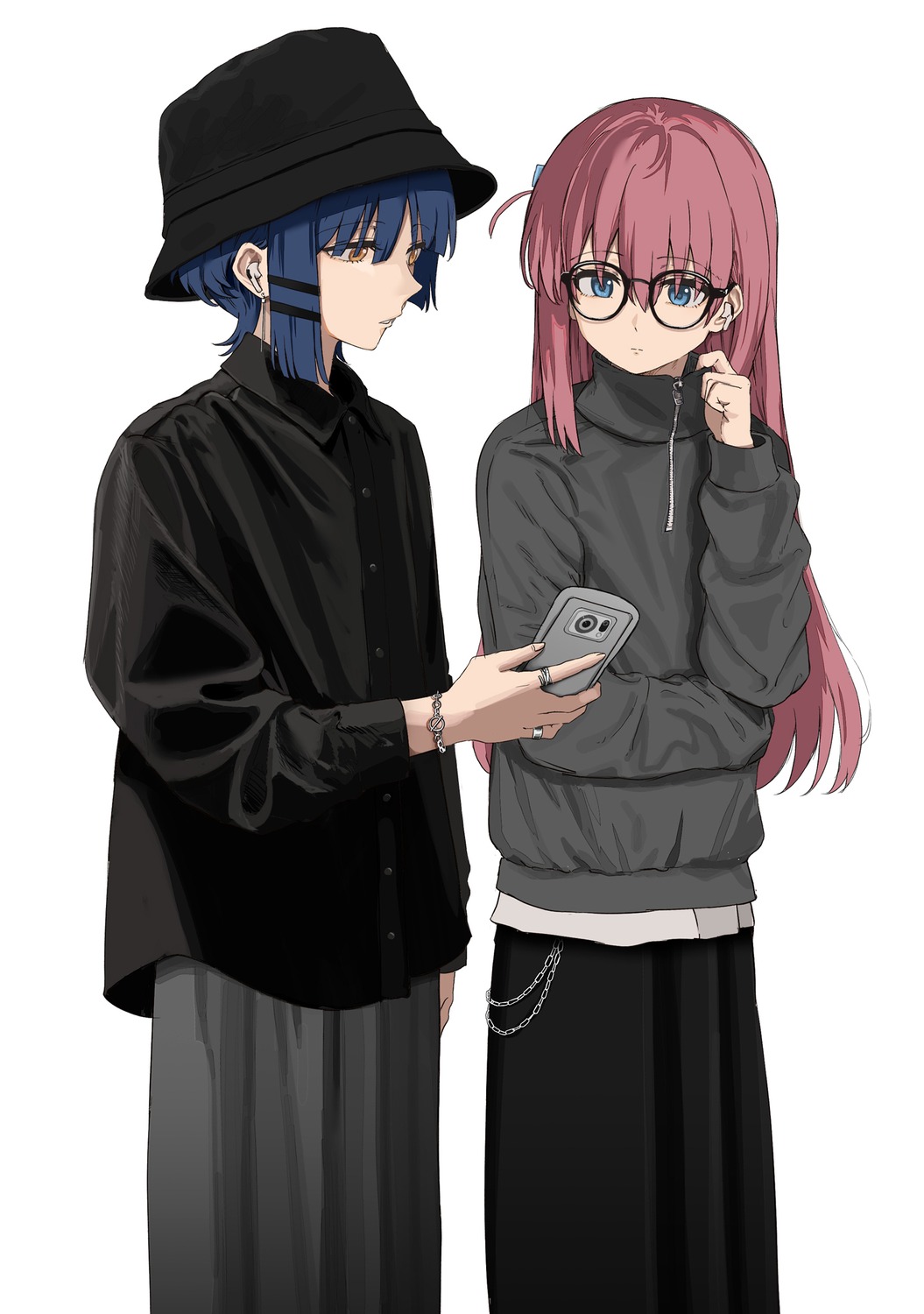 bocchi_the_rock!, gotou_hitori, ibuki_(ibuki0118), megane, yamada_ryou