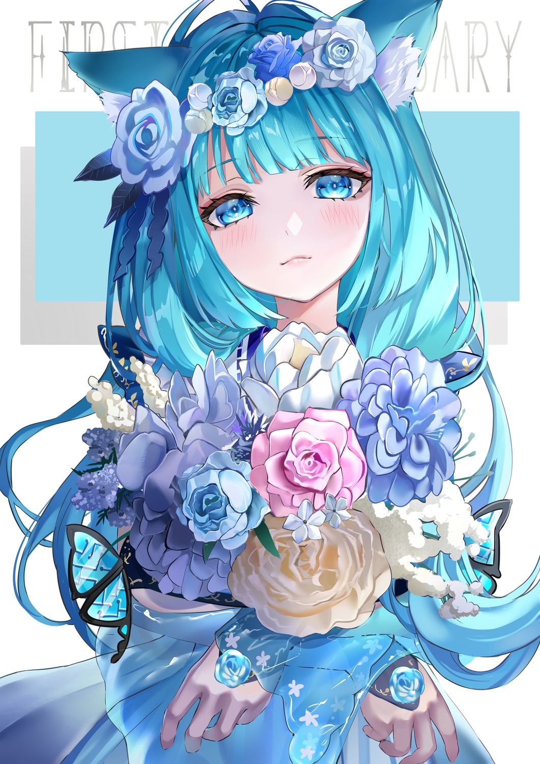 animal_ears, aoi_mao, dress, indie_virtual_youtuber, nekomimi, piyokuma