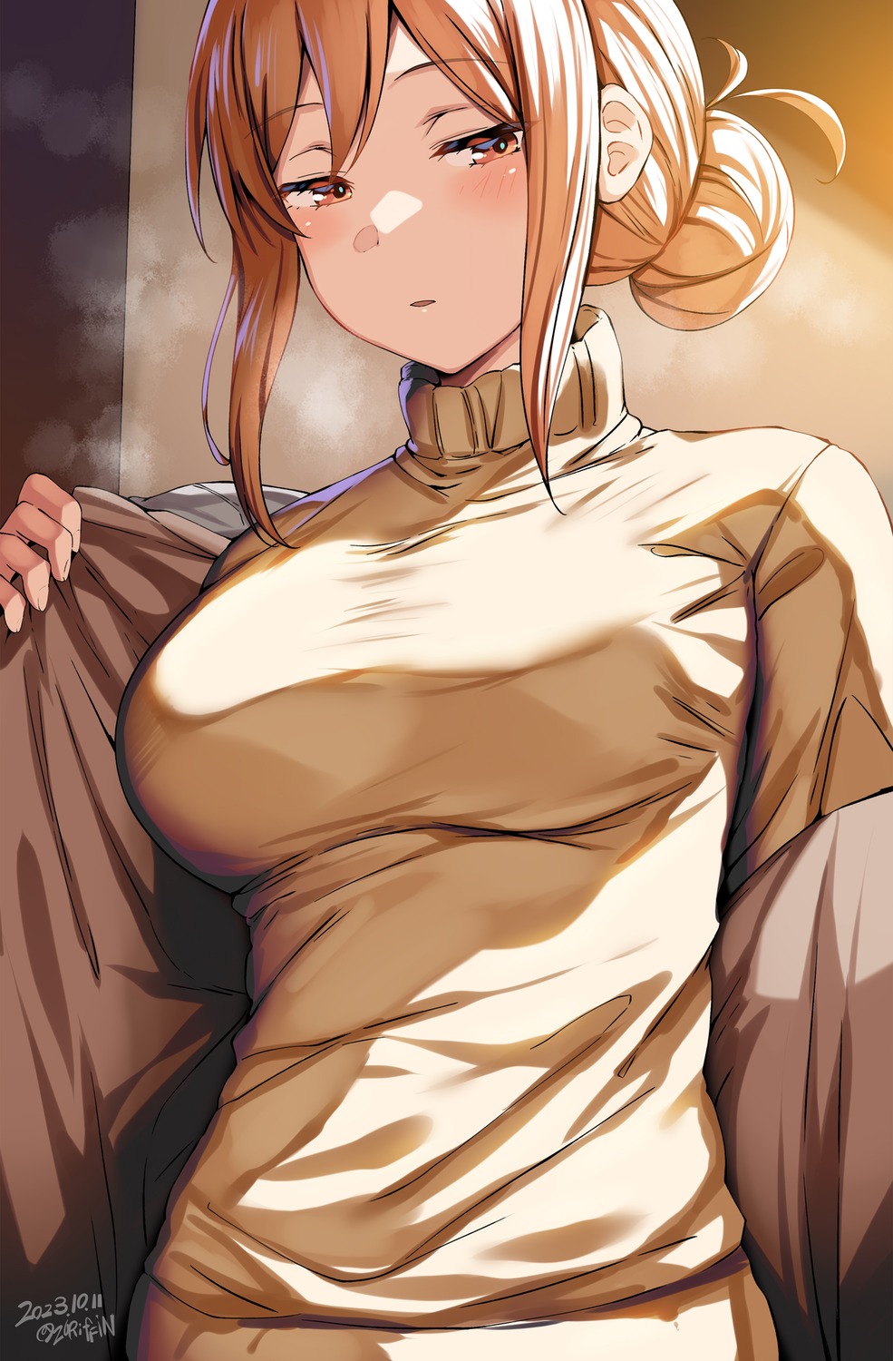 belko, sweater, undressing, yahari_ore_no_seishun_lovecome_wa_machigatteiru., yuigahama_yui's_mother