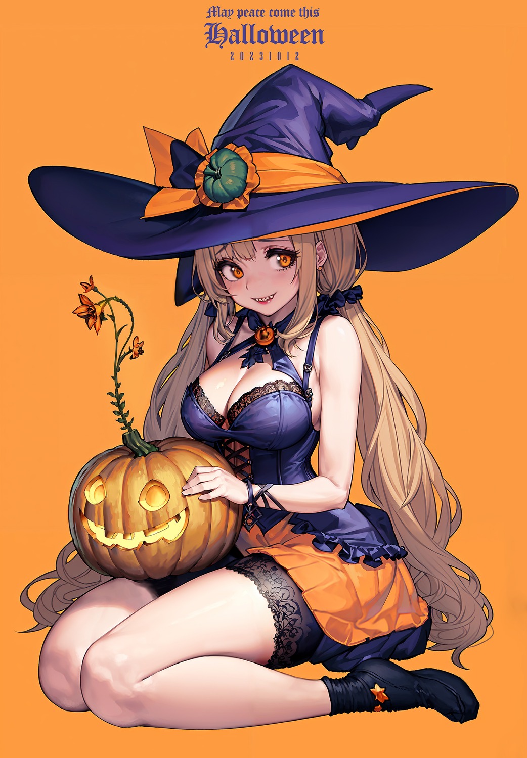 cleavage, halloween, kim_hyung-tae, witch
