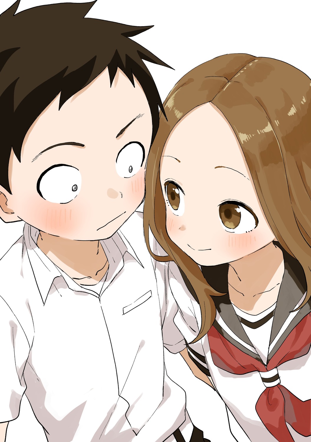 karakai_jouzu_no_takagi-san, nishikata, seifuku, takagi-san, yamamoto_souichirou