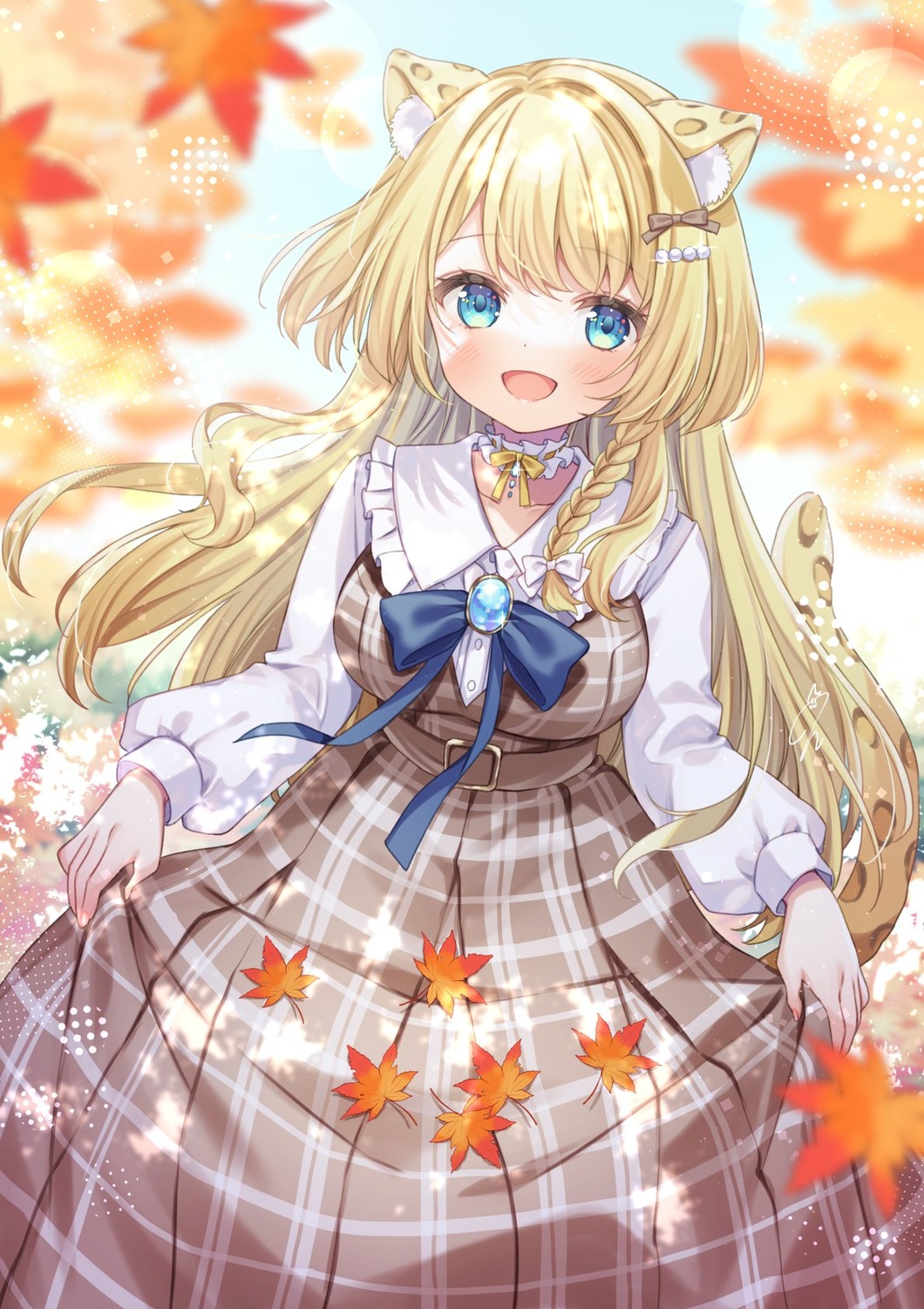 animal_ears, dress, kisukekun, tail