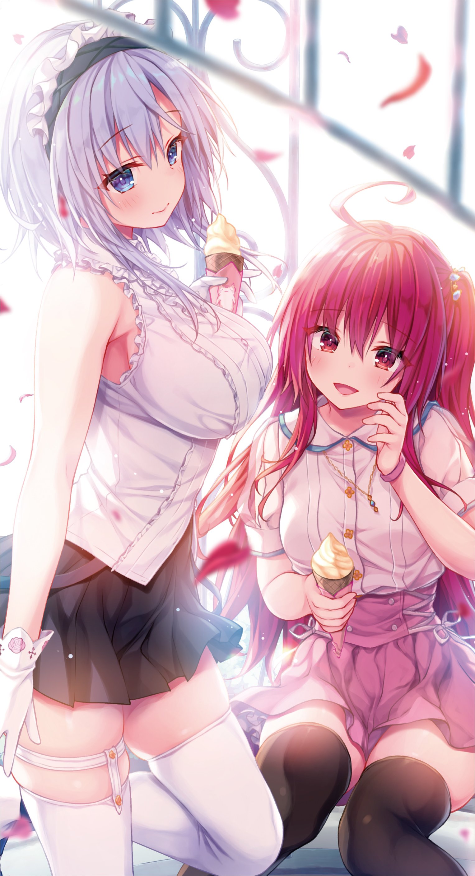 garter, himeji_shirayuki, konomi, liar_liar, maid, saionji_sarasa, stockings, thighhighs