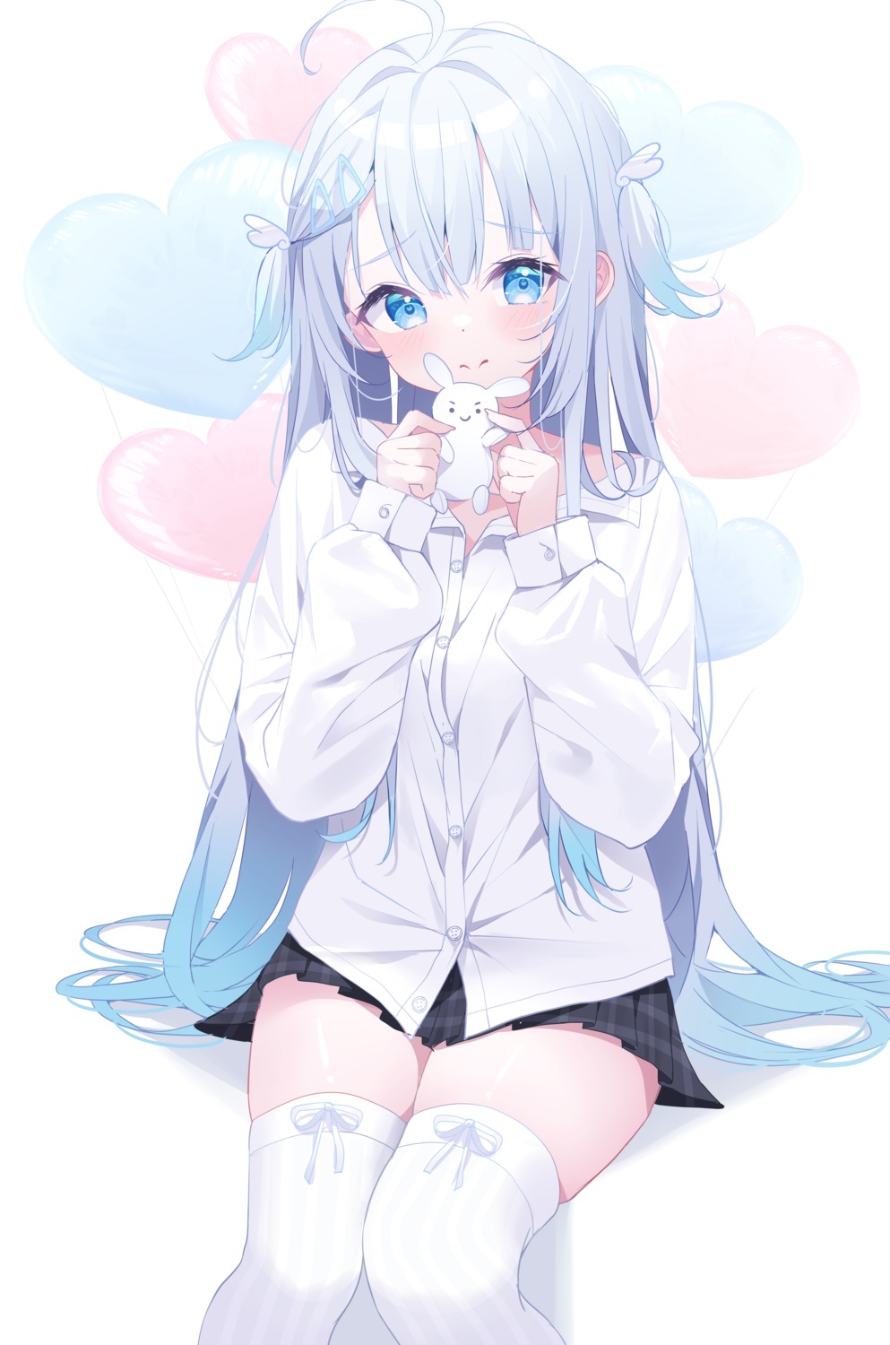 amatsuka_uto, deyui, seifuku, thighhighs, voice-ore