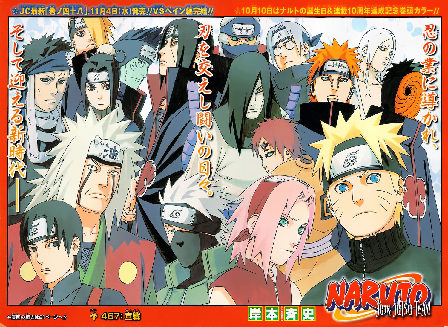 deidara, gaara, haku_(naruto), haruno_sakura, hatake_kakashi, jiraiya, kishimoto_masashi, naruto