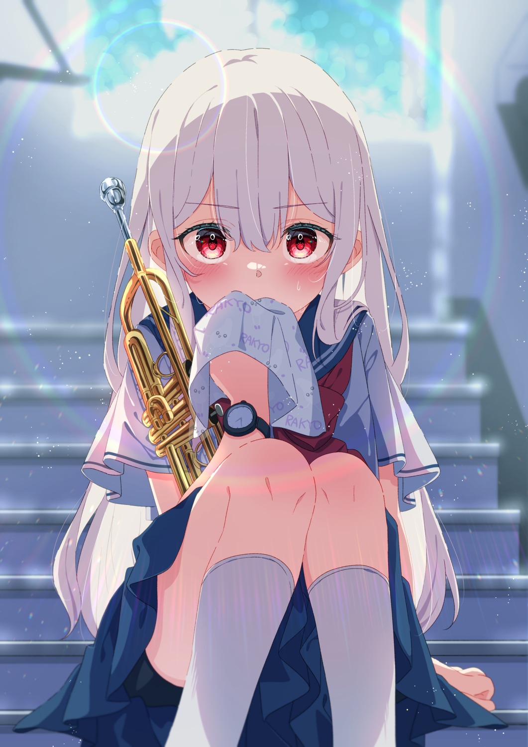 kotori_inaka, seifuku, skirt_lift