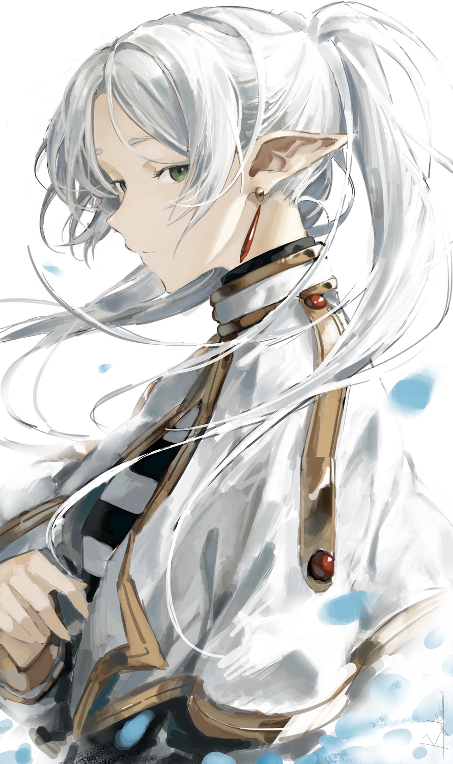 elf, frieren, kyoko_(zeprii4), pointy_ears, sousou_no_frieren