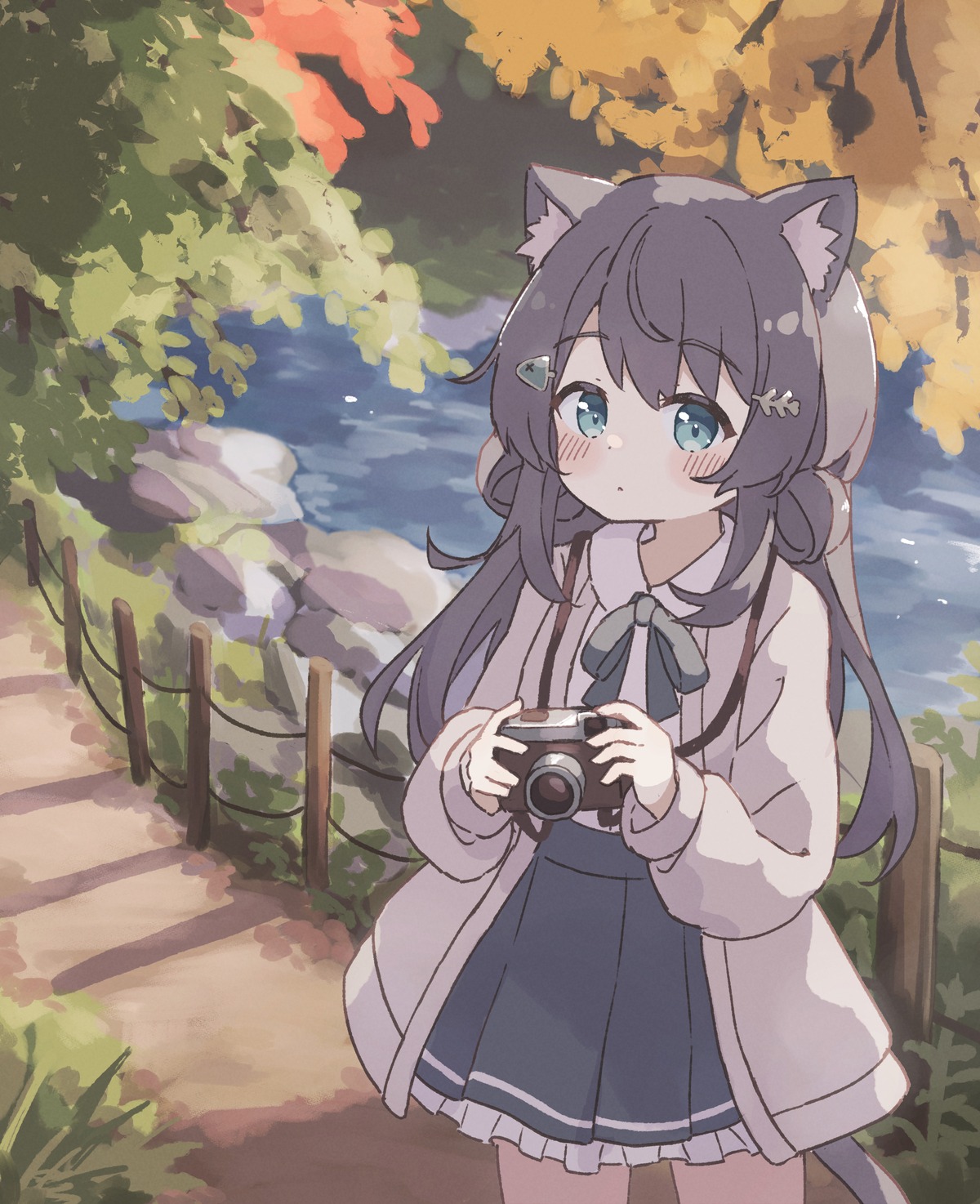animal_ears, colon_br, nekomimi, tail