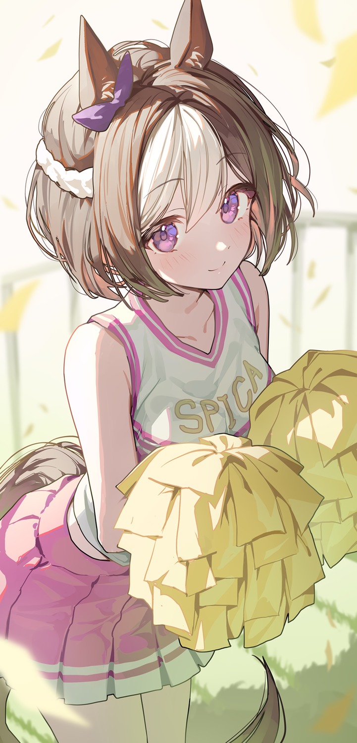 animal_ears, cheerleader, ningen_mame, special_week_(umamusume), tail, uma_musume_pretty_derby