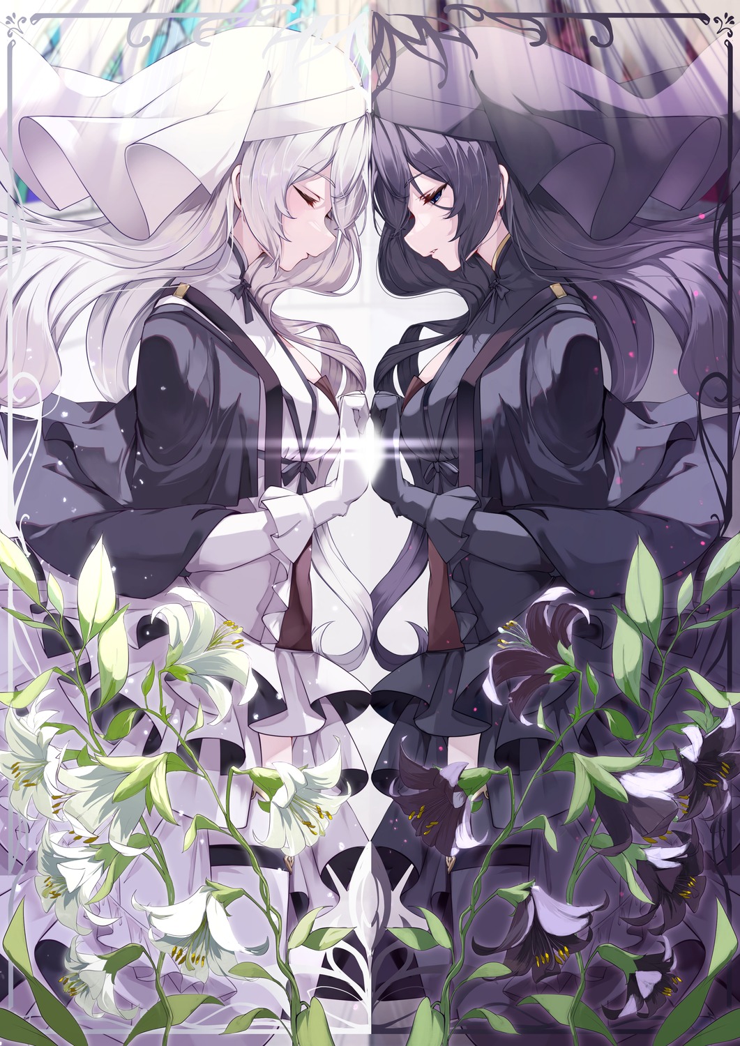 nun, risumi, yuri