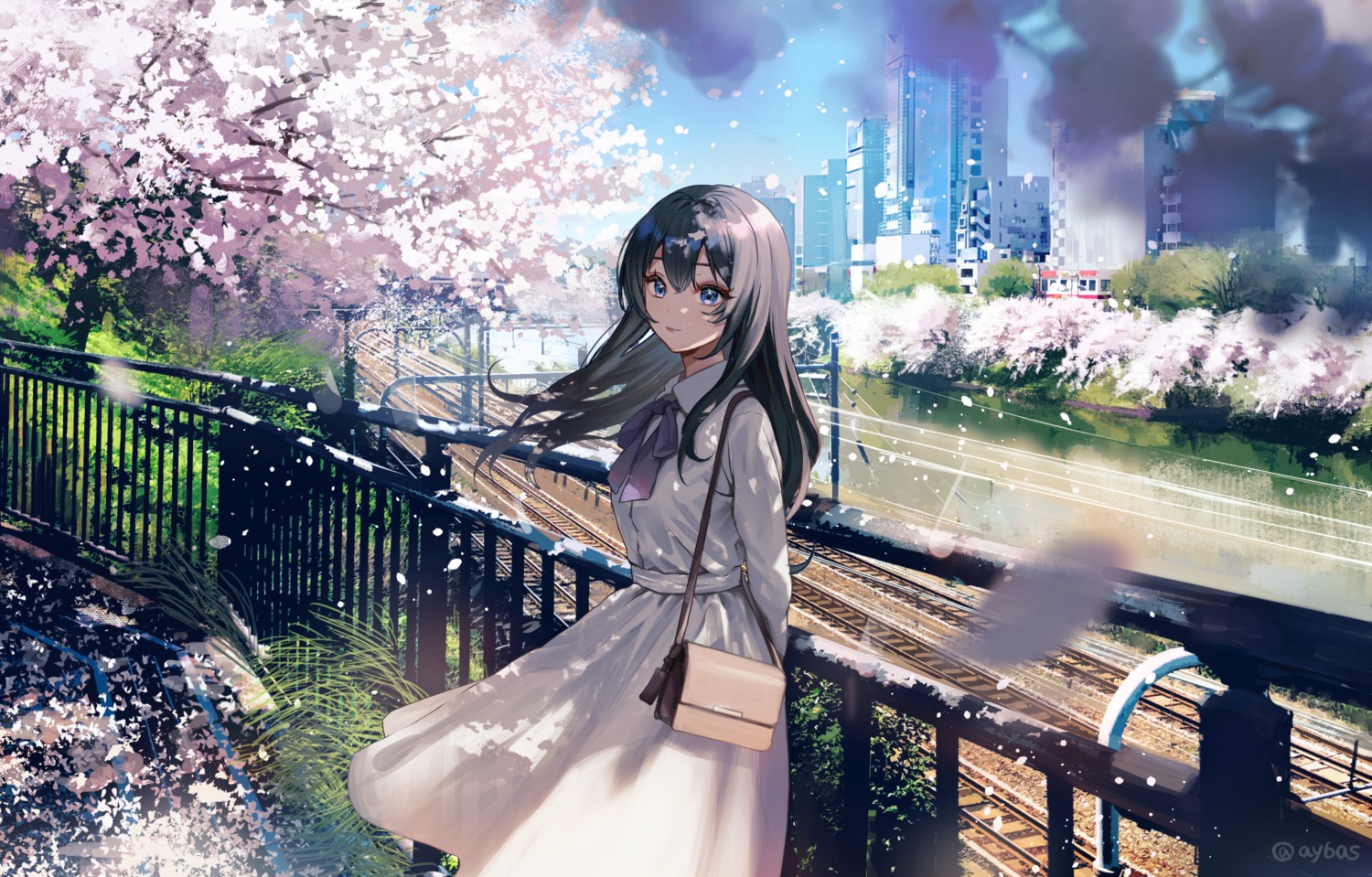 ay6as, dress, landscape