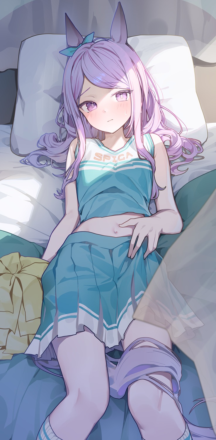 animal_ears, cheerleader, mejiro_mcqueen_(umamusume), ningen_mame, tail, uma_musume_pretty_derby
