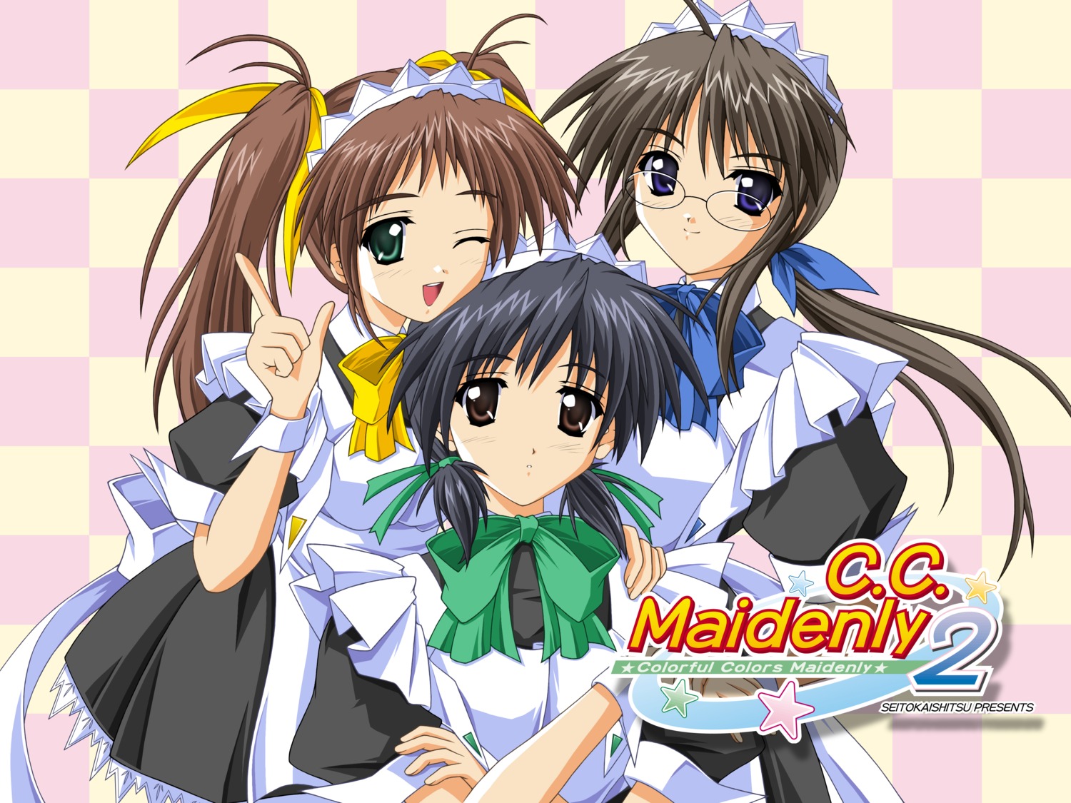 akimoto_dai, maid, megane, seitokaishitsu