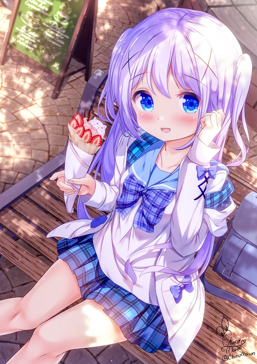 chinomaron, gochuumon_wa_usagi_desu_ka?, kafuu_chino, seifuku, tippy_(gochiusa)