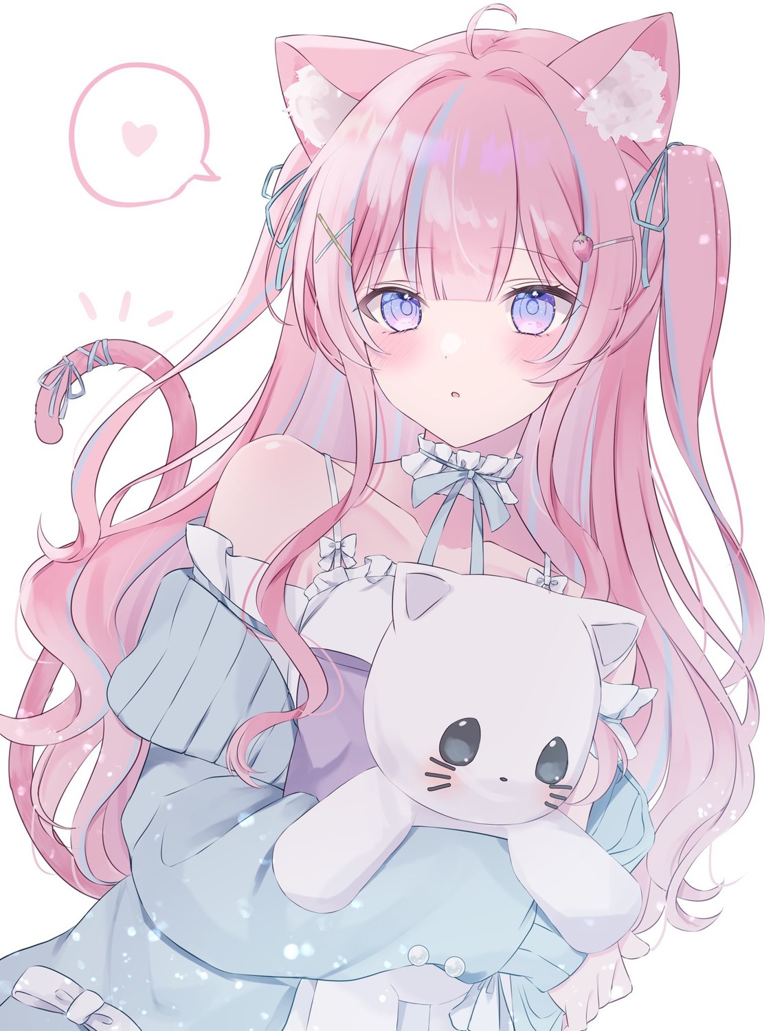 animal_ears, indie_virtual_youtuber, itigori_ena, nekomimi, sweater, tail, yomogi_mogu