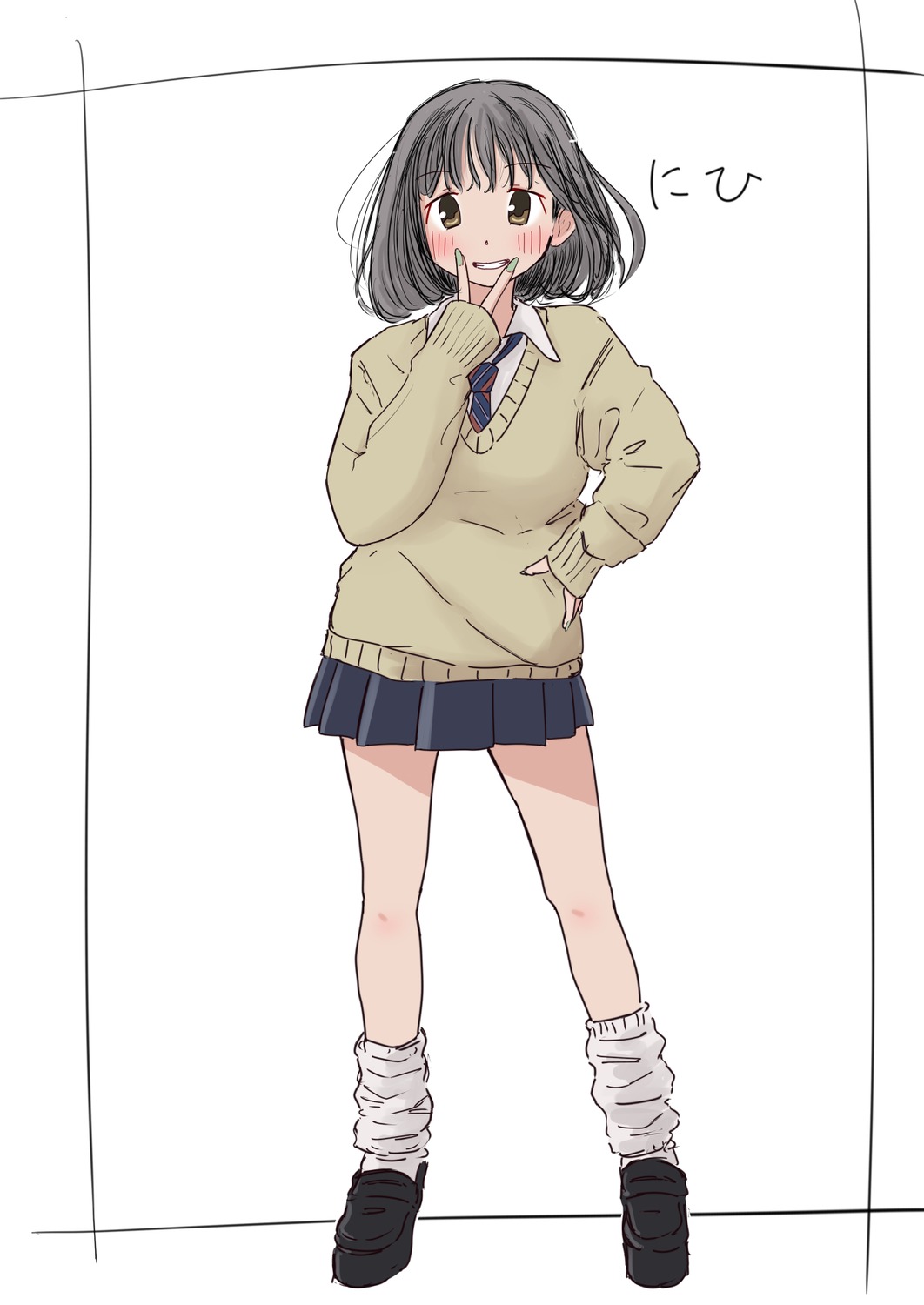 eniwa_shii_(super_cub), seifuku, sin_rg, super_cub, sweater