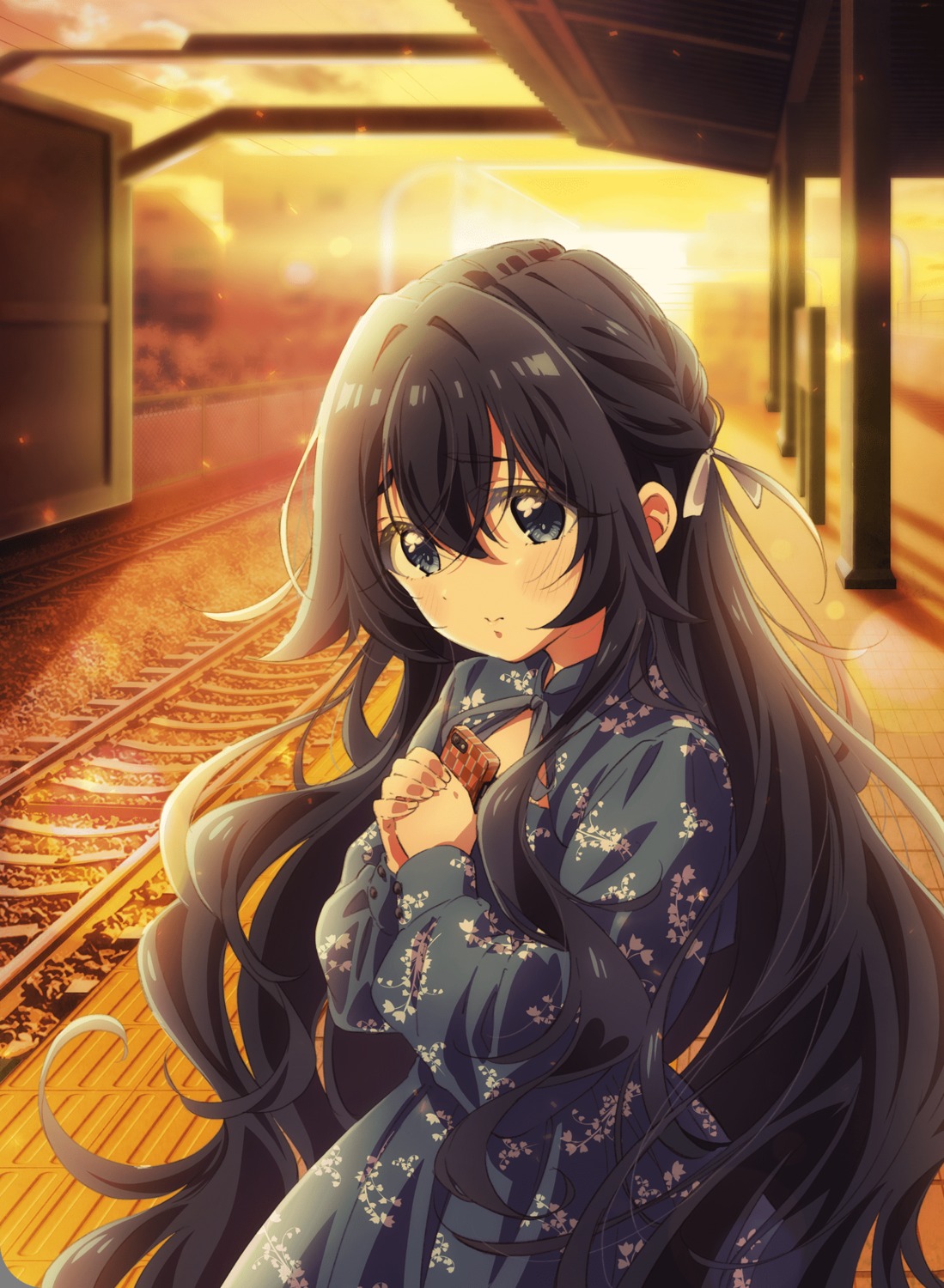 breast_hold, dress, kimi_no_koto_ga_dai_dai_dai_dai_daisuki_na_100-nin_no_kanojo, yano_akane, yoshimoto_shizuka