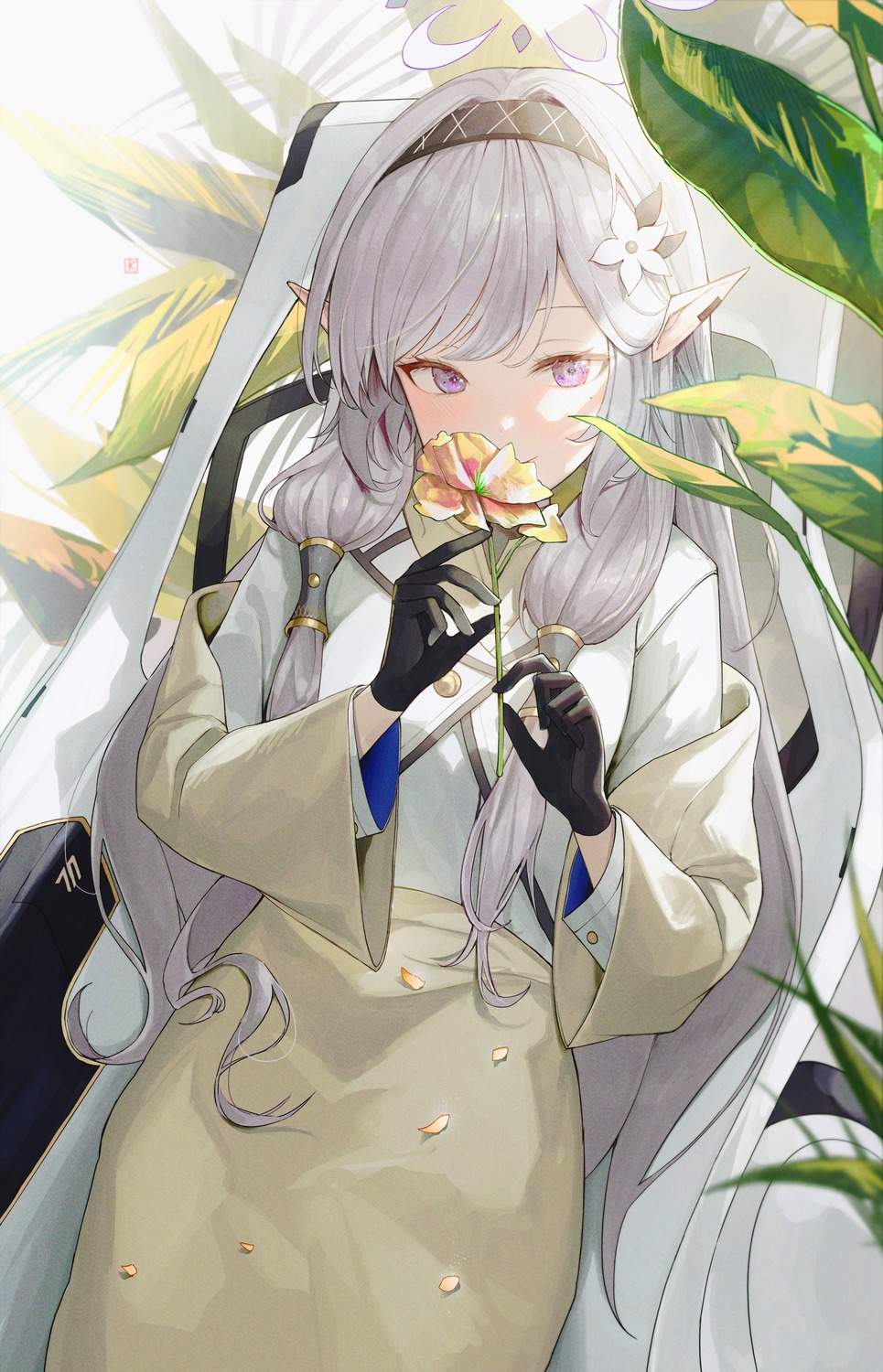 akeboshi_himari, blue_archive, halo, kuren_kren, pointy_ears, uniform
