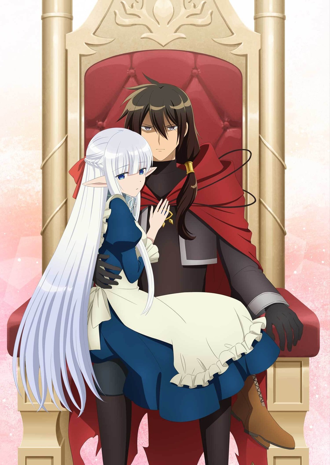 dress, elf, maou_no_ore_ga_dorei_elf_wo_yome_ni_shitanda_ga_dou_medereba_ii?, nephilia, pointy_ears, uniform, zagan