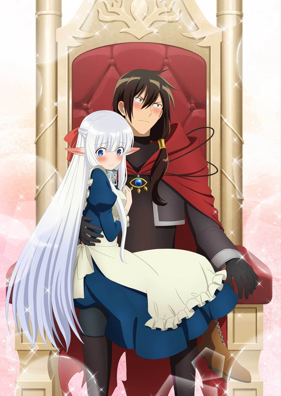 dress, elf, maou_no_ore_ga_dorei_elf_wo_yome_ni_shitanda_ga_dou_medereba_ii?, nephilia, pointy_ears, uniform, zagan