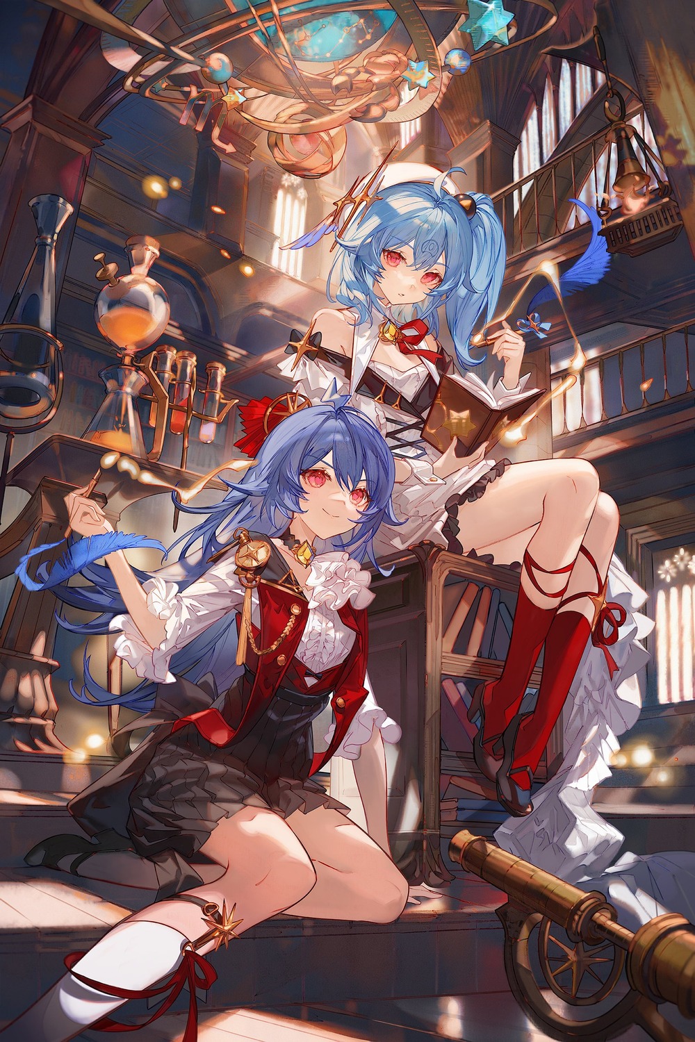 bili_bili_douga, bili_girl_22, bili_girl_33, heels, satsuya, uniform