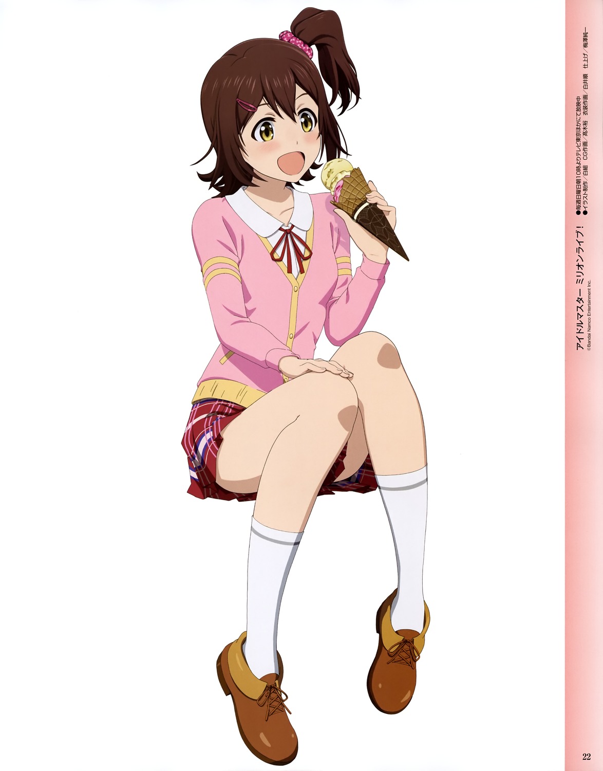 kasuga_mirai, seifuku, shirogumi_inc., sweater, the_idolm@ster, the_idolm@ster_million_live!