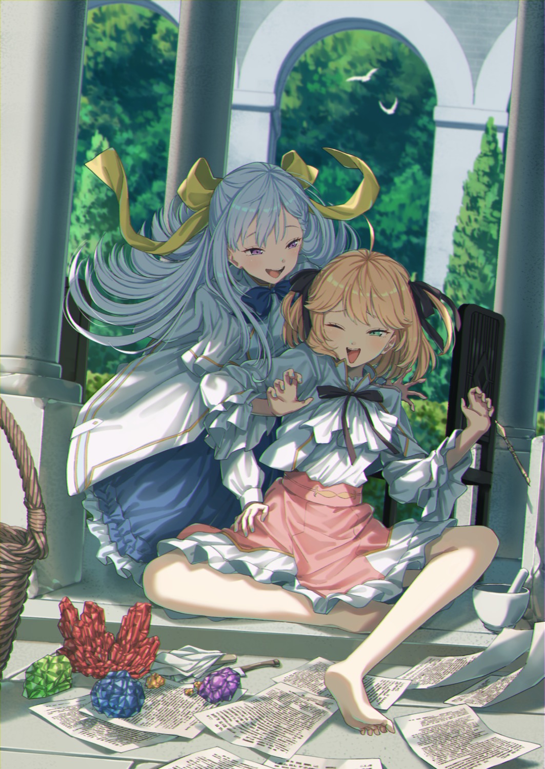 anisphia_wynn_palletia, euphyllia_magenta, mochi_(m0chi0000), tensei_oujo_to_tensai_reijou_no_mahou_kakumei, yuri