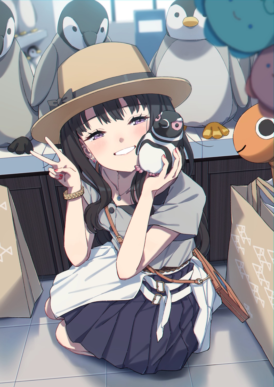 inoue_takina, lycoris_recoil, mochi_(m0chi0000), penguin