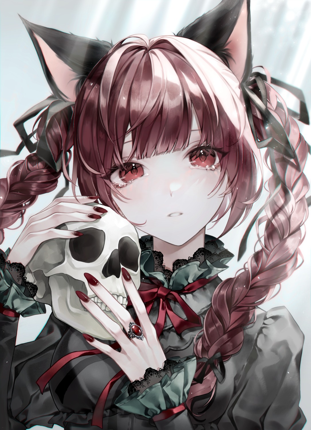 animal_ears, hanaya_(fleur), kaenbyou_rin, nekomimi, touhou