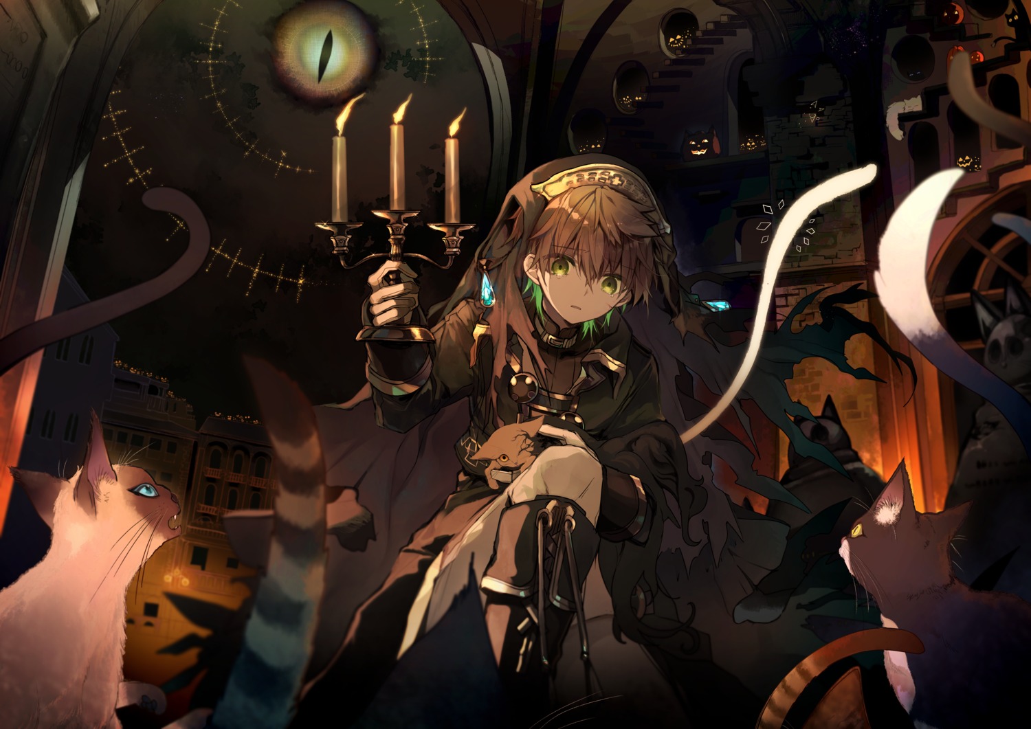 cyawa, male, neko