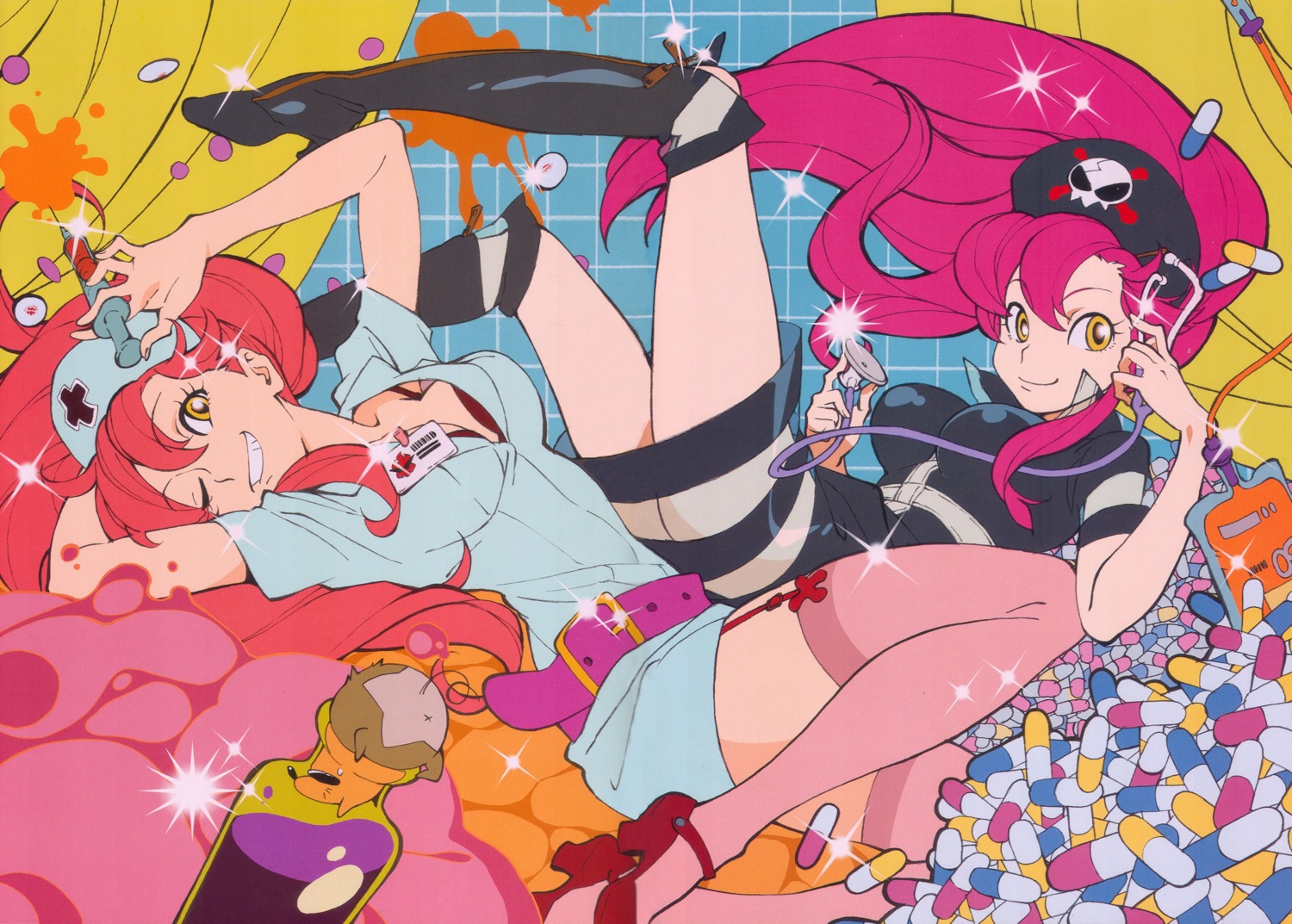 nakamura_shouko, nurse, screening, tengen_toppa_gurren_lagann, thighhighs, yoko