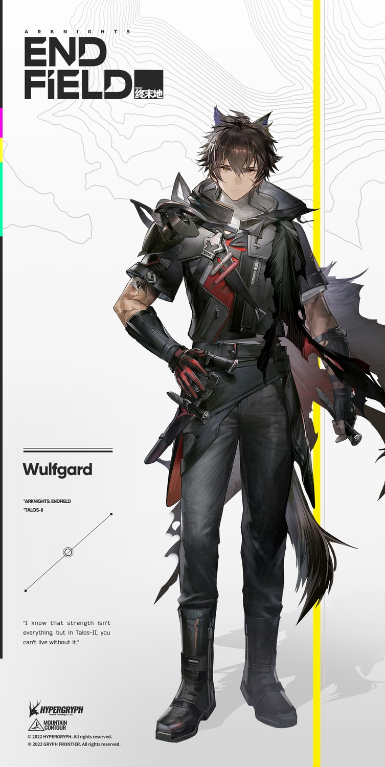 animal_ears, arknights, arknights:_endfield, male, tail, weapon, wulfgard_(arknights)