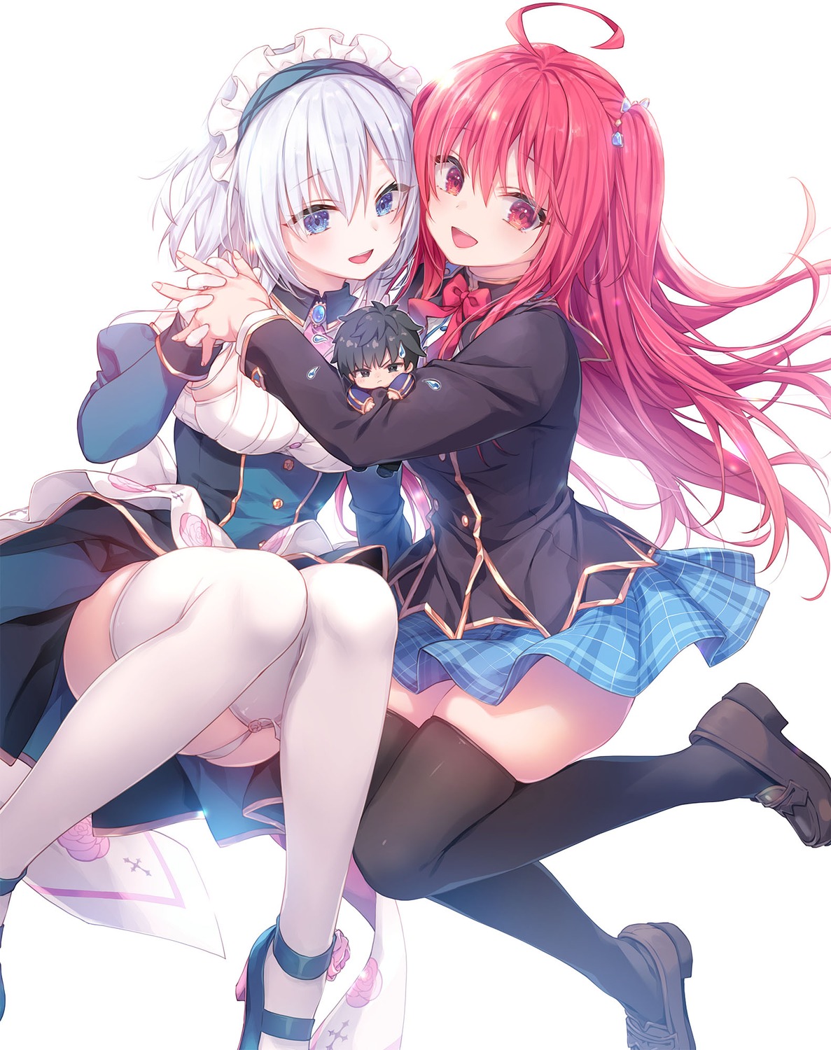 chibi, heels, himeji_shirayuki, konomi, liar_liar, maid, saionji_sarasa, seifuku
