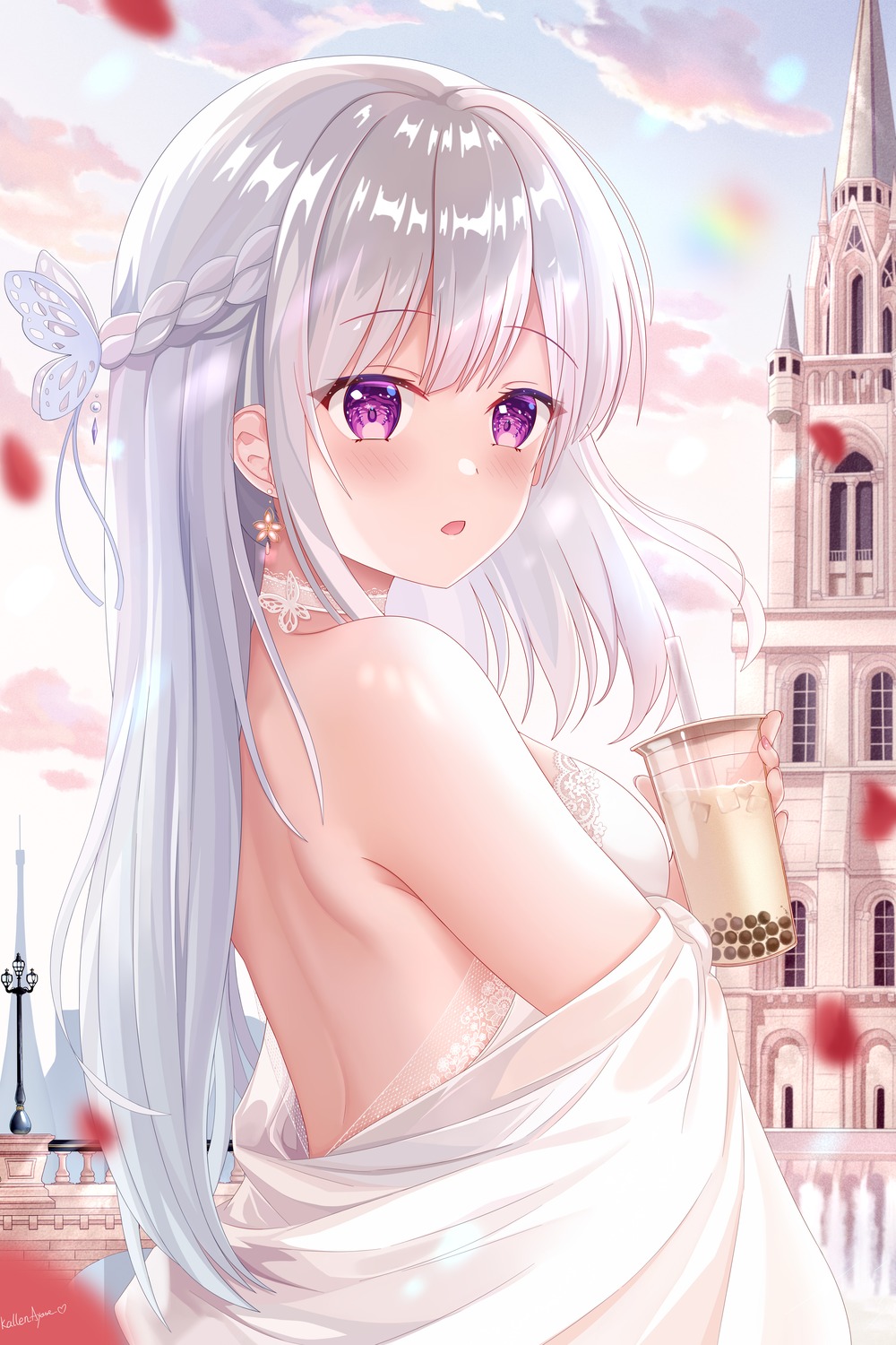 kallen_ayase, no_bra