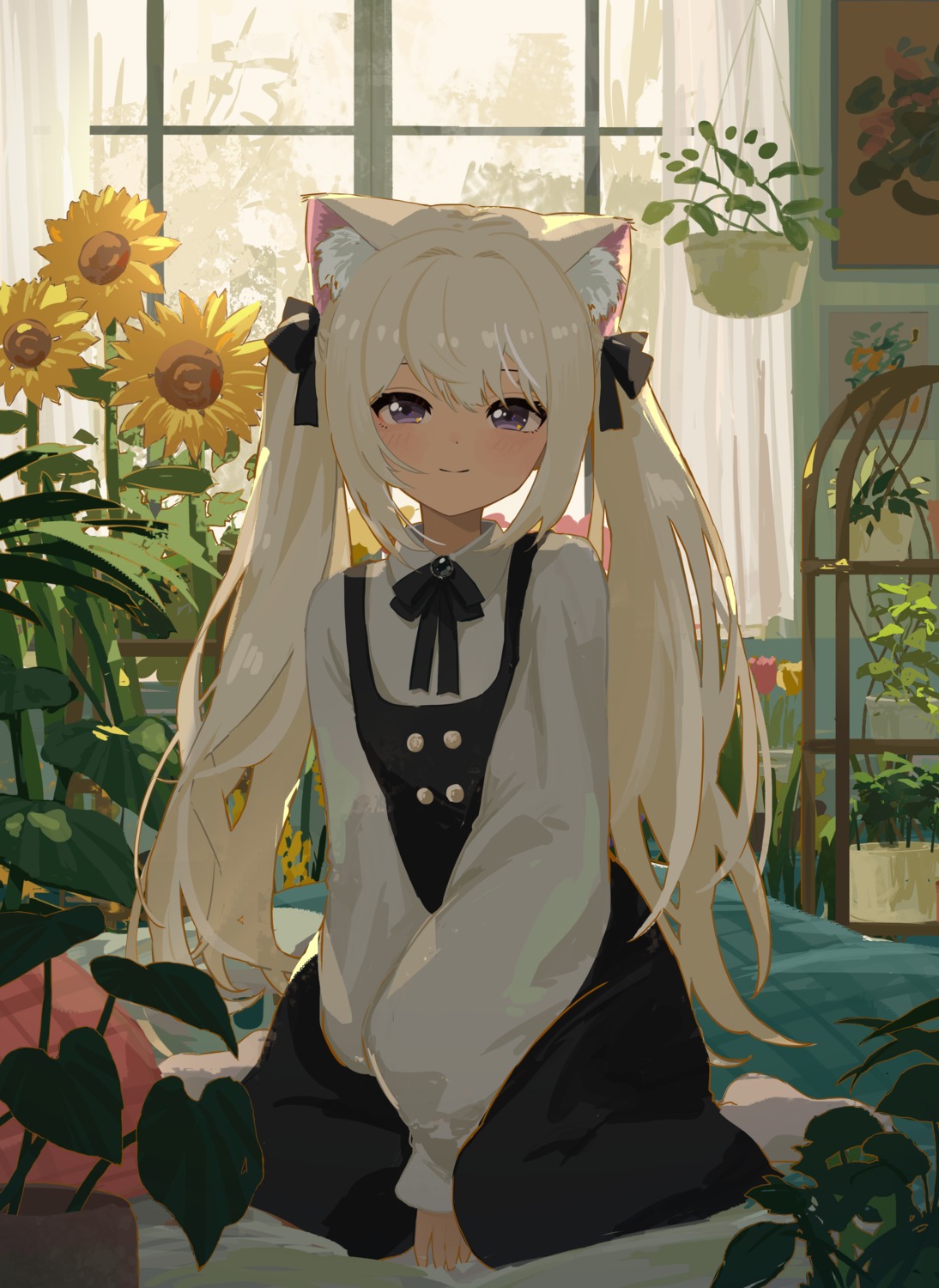 animal_ears, dress, gothic_lolita, kgt_(pixiv12957613), lolita_fashion, nekomimi