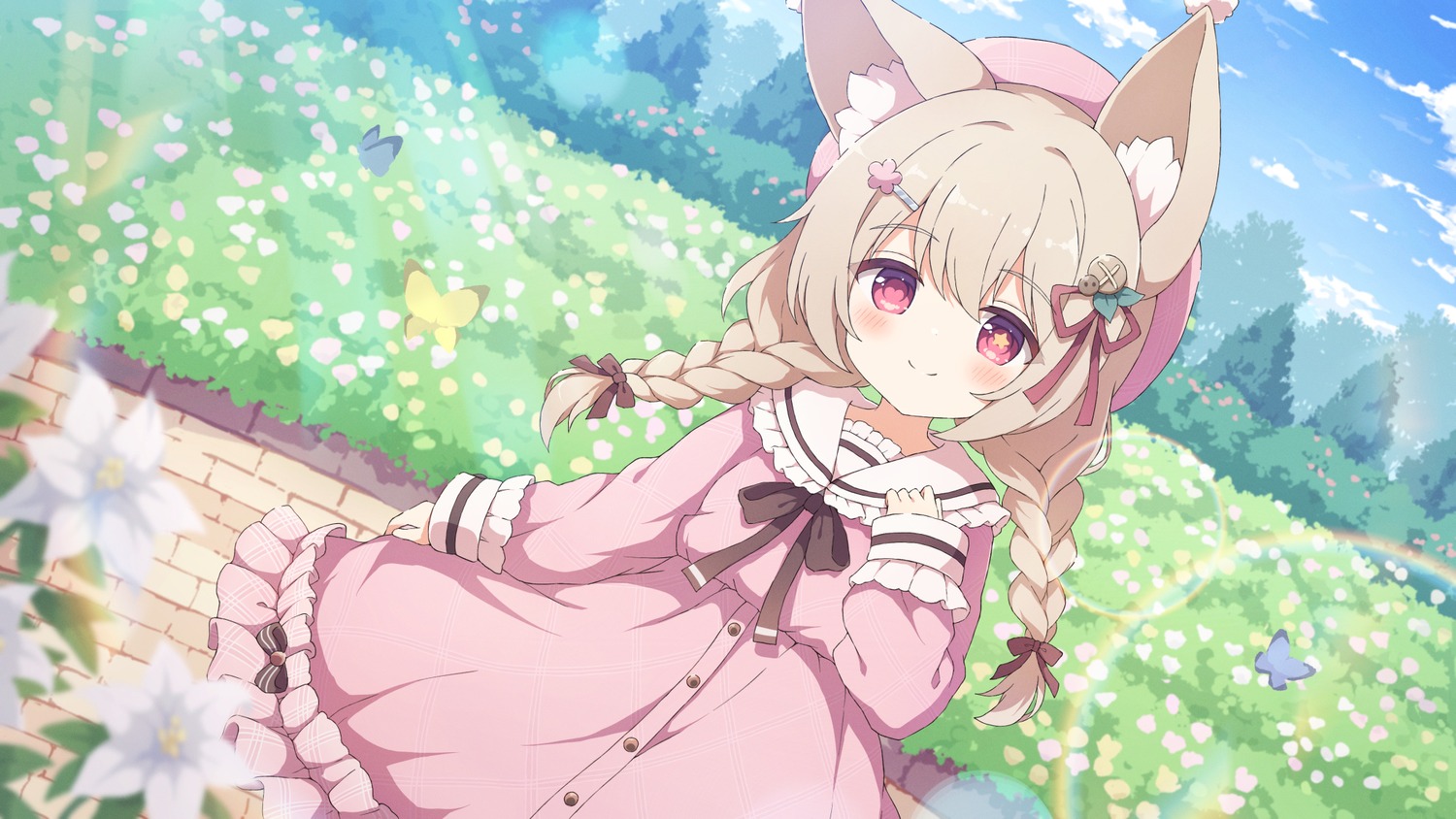 animal_ears, dress, hanamaru_lily, tyakomes